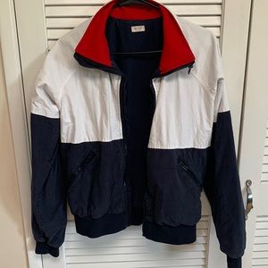 John Galt Red White and Blue Windbreaker Jacket